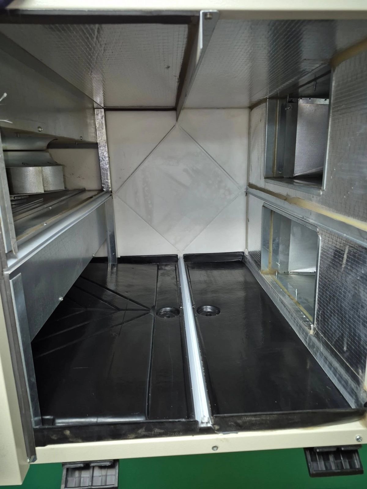HRV unit interior after cleaning